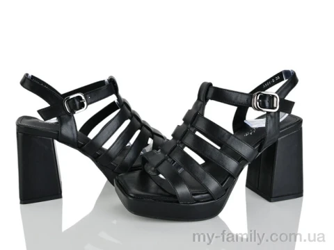 Босоніжки штучна шкіра чорний жінки -, Жіночі босоніжки оптом