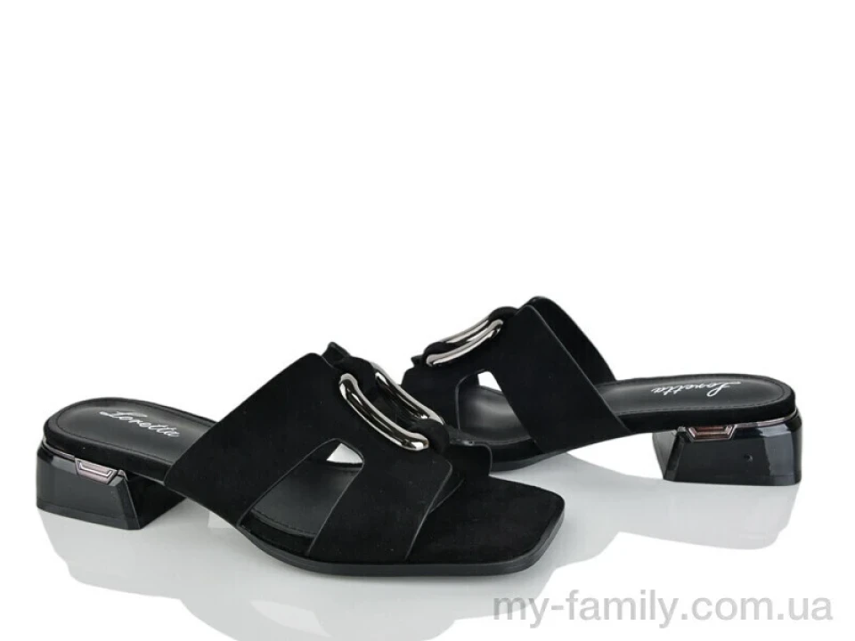 Шльопанці штучна замша чорний жінки -, Жіночі шльопанці оптом