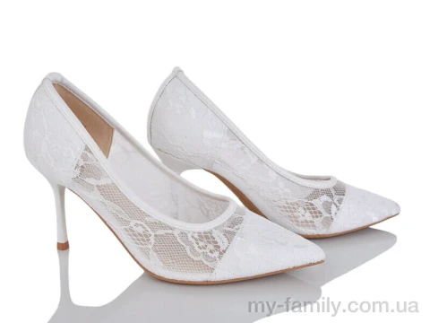 Туфлі штучна шкіра-текстиль білий жінки -, Туфлі жіночі оптом