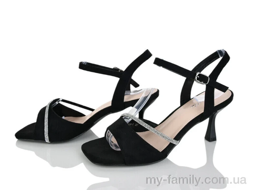 Босоніжки штучна замша чорний жінки -, Жіночі босоніжки оптом