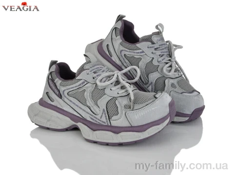 Кросівки штучна шкіра-текстиль сірий жінки -, Жіночі кросівки оптом