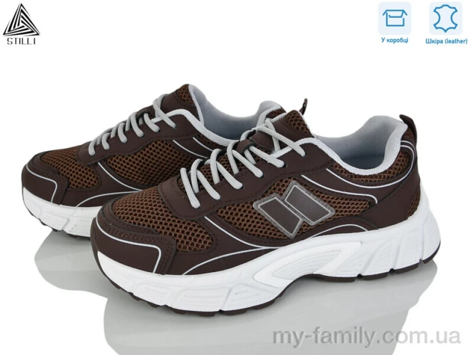 Кросівки натуральна шкіра-текстиль коричневий жінки -, Жіночі кросівки оптом