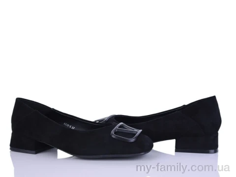 Туфлі штучна замша чорний жінки -, Туфлі жіночі оптом