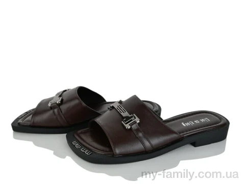 Шльопанці штучна шкіра коричневий жінки -, Жіночі шльопанці оптом