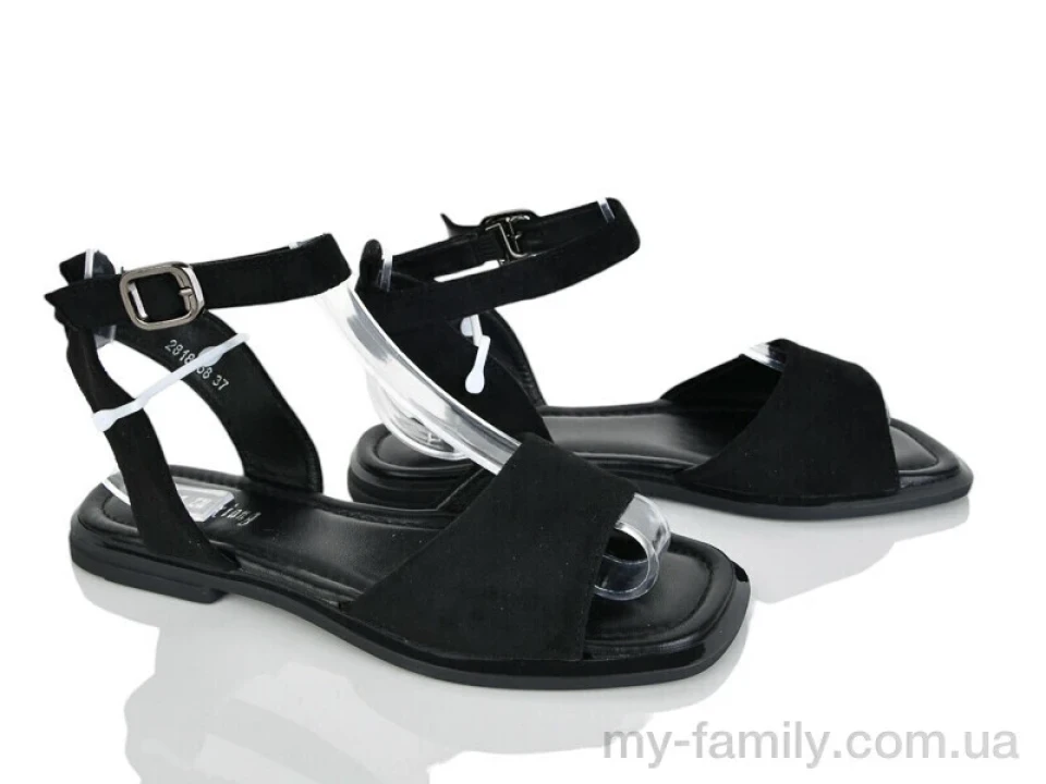 Босоніжки штучна замша чорний жінки -, Жіночі босоніжки оптом