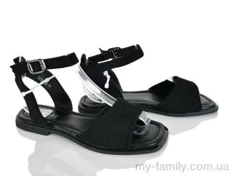 Босоніжки штучна замша чорний жінки -, Жіночі босоніжки оптом