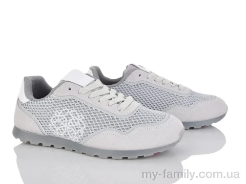 Кросівки штучна замша-текстиль сірий жінки -, Жіночі кросівки оптом