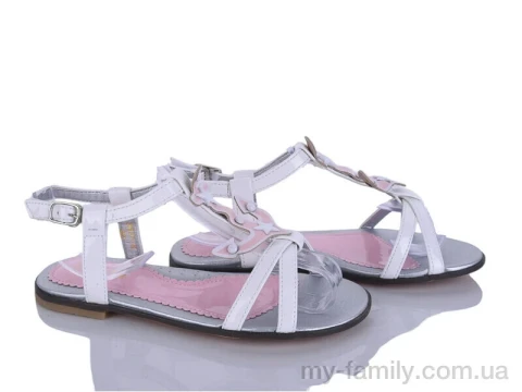 Босоніжки штучний лак білий діти дівчинка, Взуття оптом діти