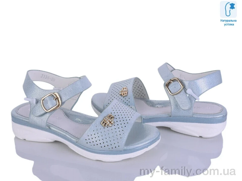 Босоніжки штучна шкіра блакитний діти дівчинка, Взуття оптом діти