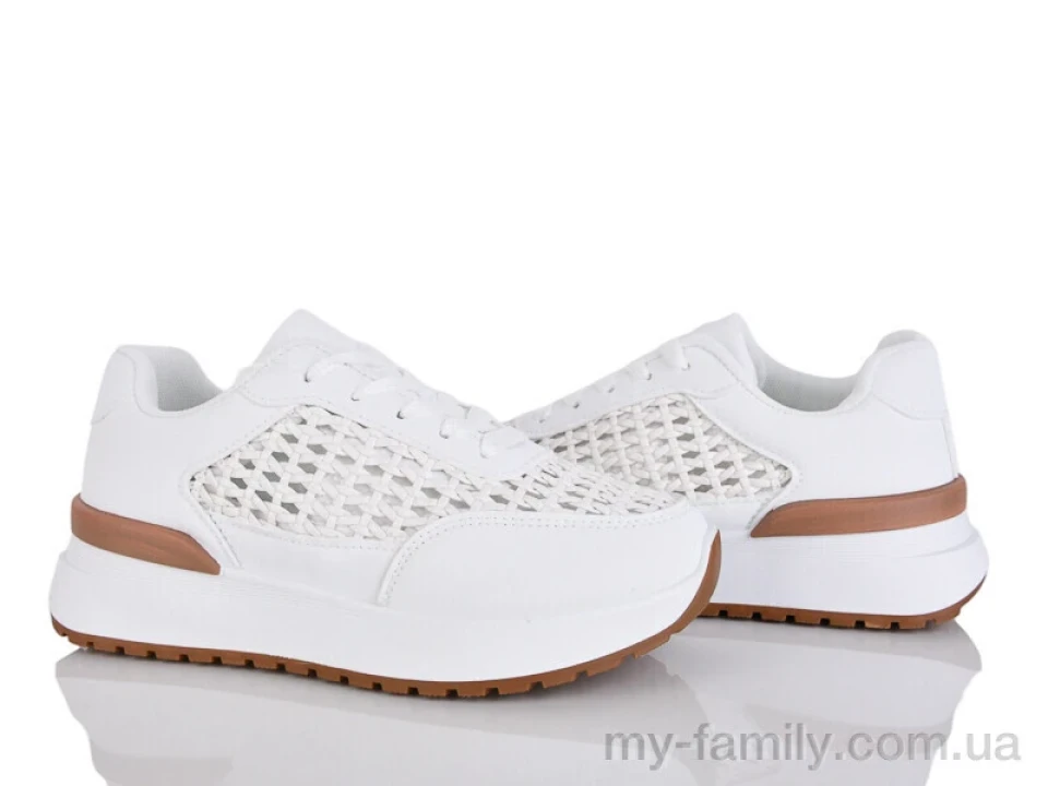 Кросівки штучна шкіра білий жінки -, Жіночі кросівки оптом