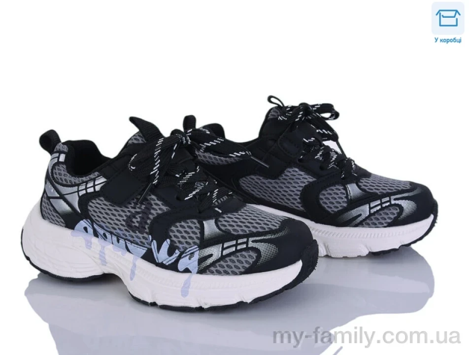 Кросівки штучна шкіра-текстиль чорний діти унісекс, Дитячі кросівки оптом