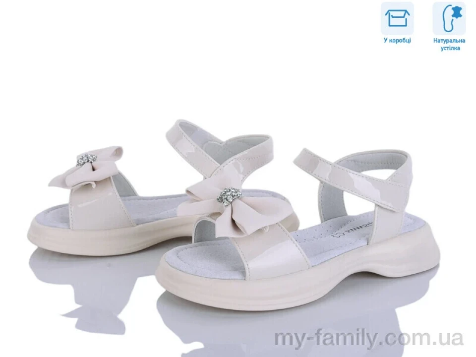 Босоніжки штучний лак бежевий діти дівчинка, Взуття оптом діти