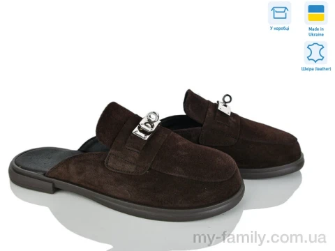 Шльопанці натуральна замша коричневий жінки -, Жіночі шльопанці оптом