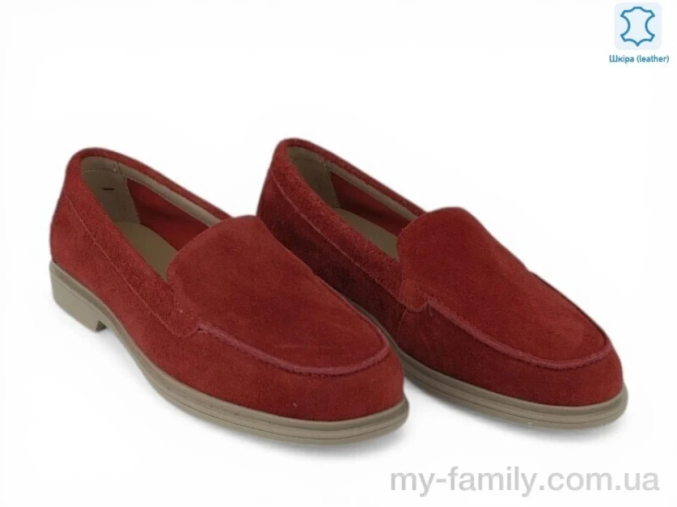 Туфлі натуральна шкіра червоний жінки -, Туфлі жіночі оптом