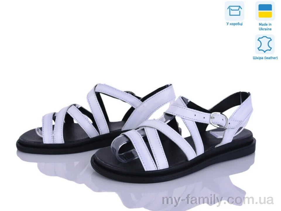 Босоніжки натуральна шкіра білий жінки -, Жіночі босоніжки оптом