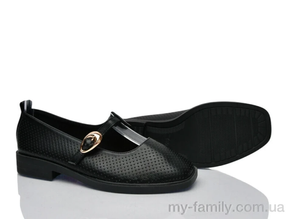 Туфлі штучна шкіра чорний жінки -, Туфлі жіночі оптом