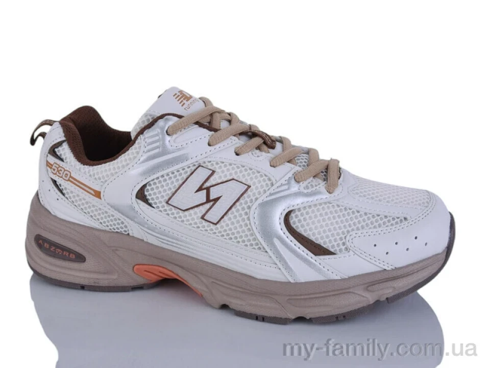 Кросівки штучна шкіра-текстиль бежевий жінки -, Жіночі кросівки оптом