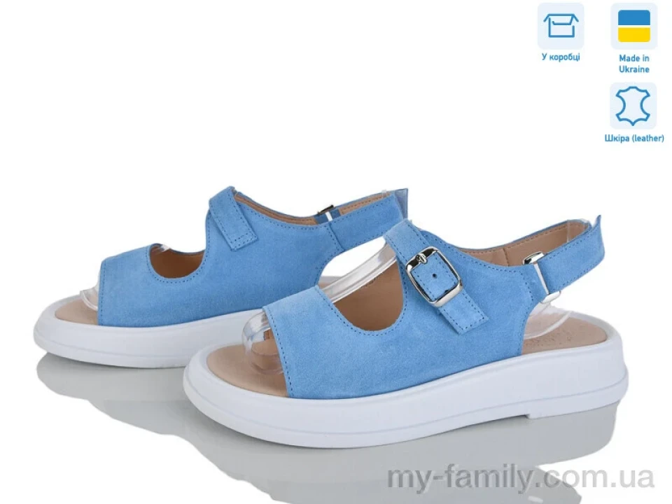 Босоніжки натуральна замша блакитний жінки -, Жіночі босоніжки оптом