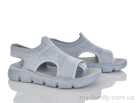 Босоножки текстиль серый женщины -, Женские босоножки оптом