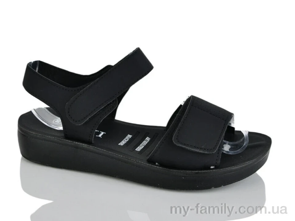 Босоніжки штучна шкіра чорний жінки -, Жіночі босоніжки оптом