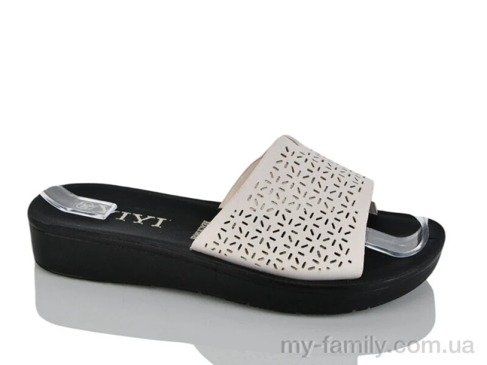 Шльопанці штучна шкіра бежевий жінки -, Жіночі шльопанці оптом