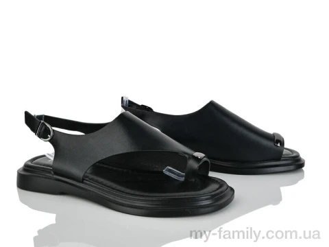 Босоніжки штучна шкіра чорний жінки -, Жіночі босоніжки оптом