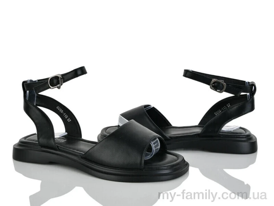 Босоніжки штучна шкіра чорний жінки -, Жіночі босоніжки оптом