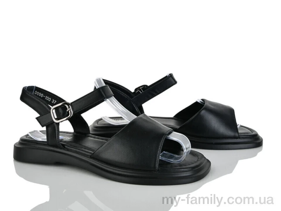 Босоніжки штучна шкіра чорний жінки -, Жіночі босоніжки оптом