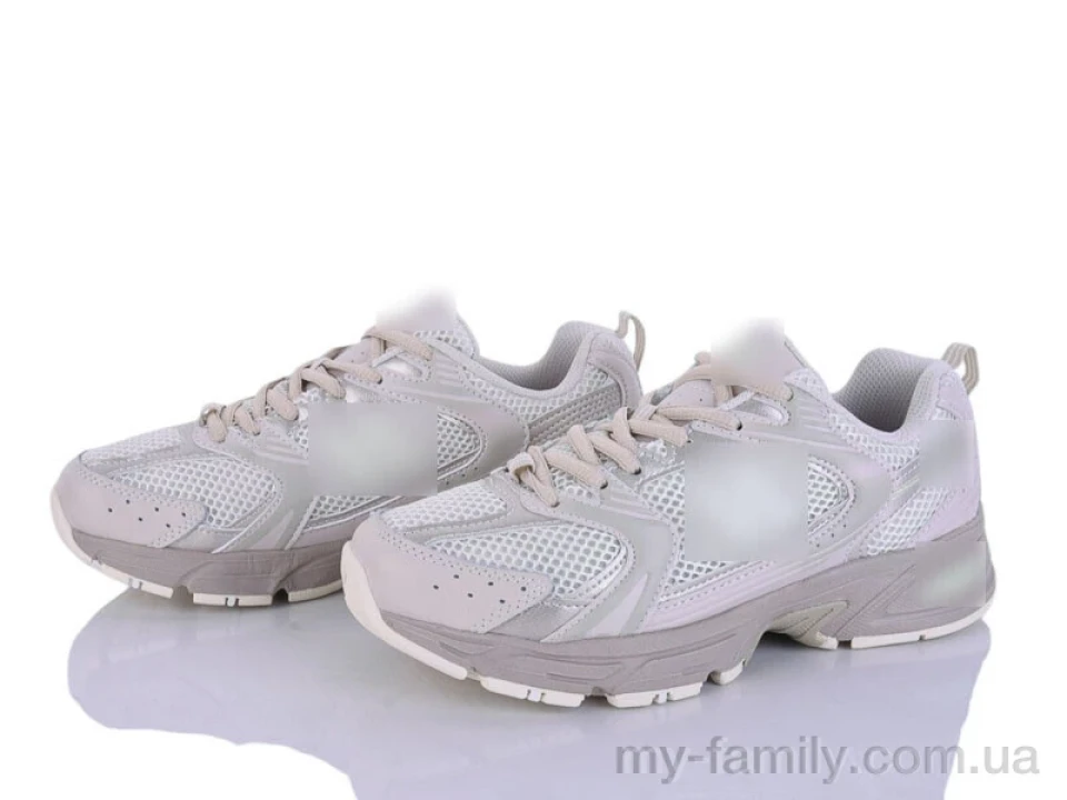 Кросівки штучна шкіра-текстиль бежевий жінки -, Жіночі кросівки оптом