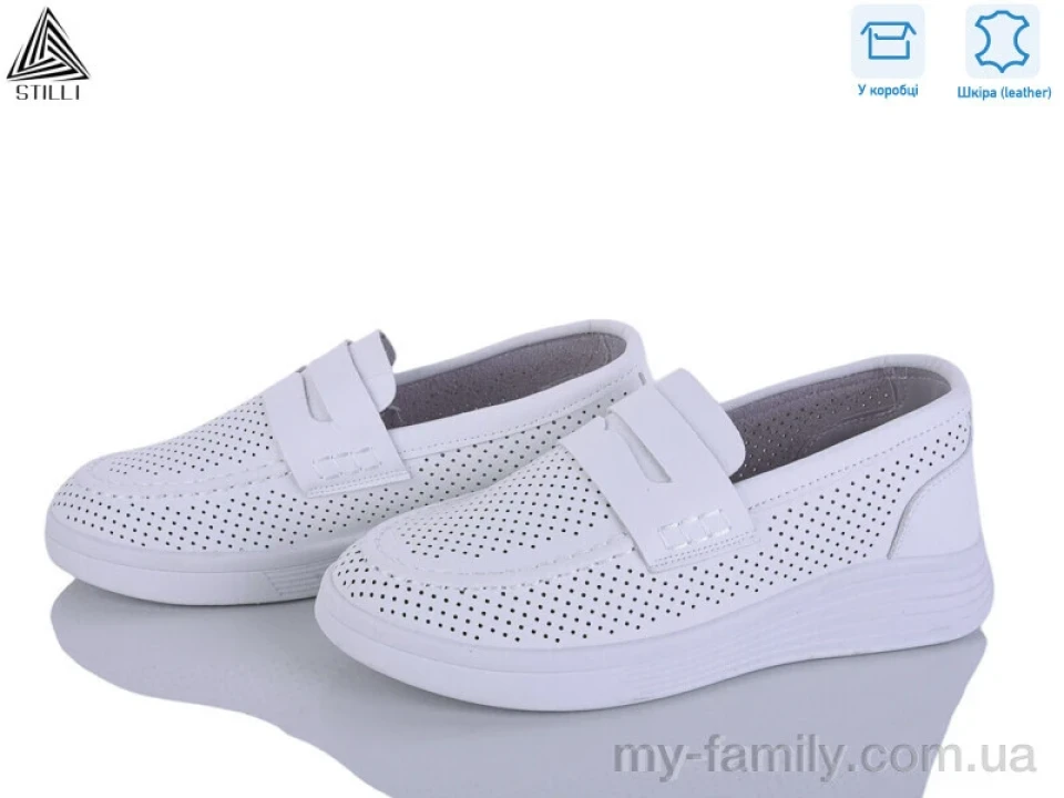 Туфлі натуральна шкіра білий жінки -, Туфлі жіночі оптом