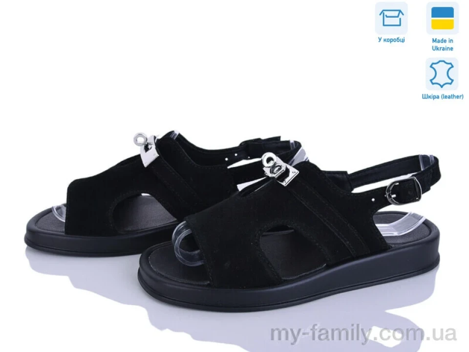 Босоніжки натуральна замша чорний жінки -, Жіночі босоніжки оптом