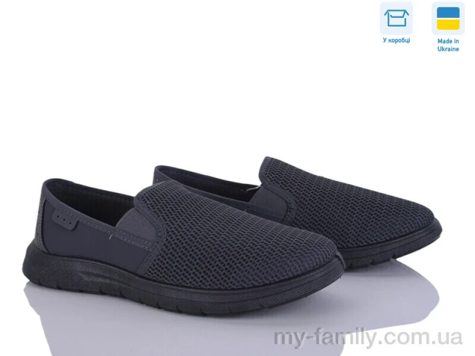 Сліпони штучна шкіра-текстиль сірий чоловіки -, Взуття оптом чоловіки