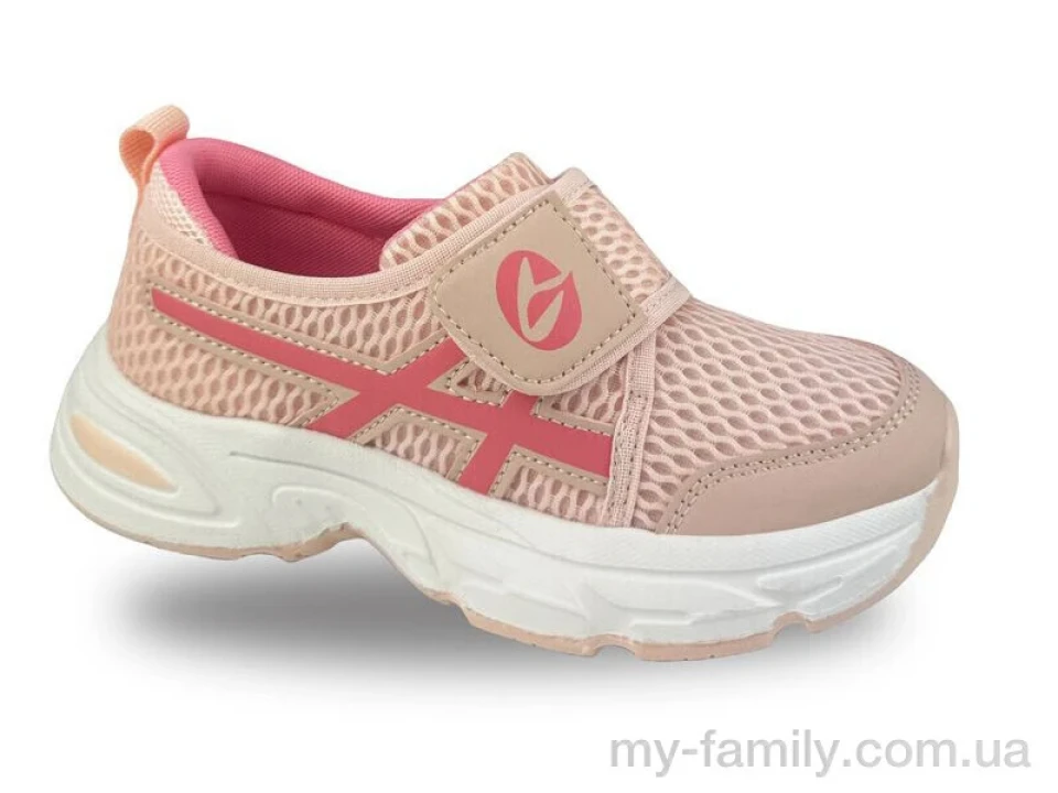 Кросівки штучна шкіра-текстиль рожевий діти дівчинка, Дитячі кросівки оптом