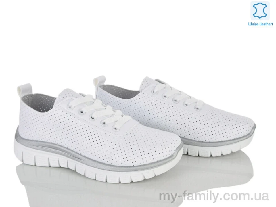 Кросівки натуральна шкіра білий жінки -, Жіночі кросівки оптом
