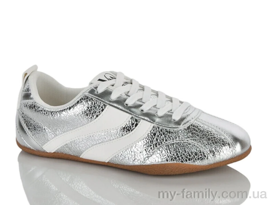 Кросівки штучна шкіра срібний жінки -, Жіночі кросівки оптом