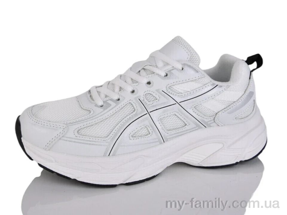 Кросівки штучна шкіра-текстиль білий унісекс -, Унісекс кросівки оптом