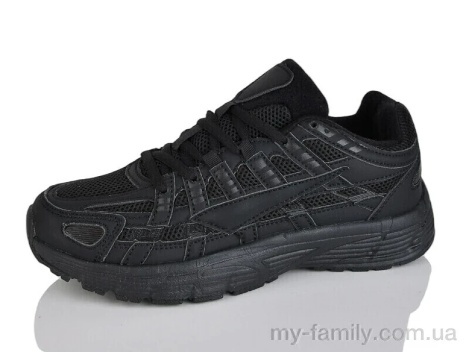 Кросівки штучна шкіра-текстиль чорний унісекс -, Унісекс кросівки оптом