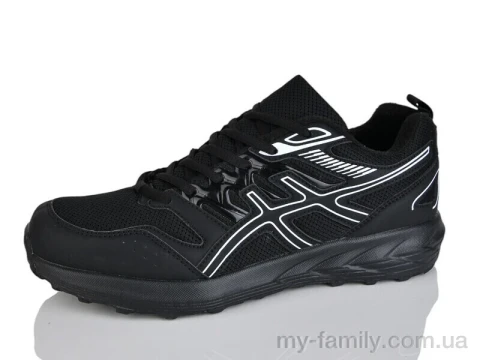 Кросівки штучна шкіра-текстиль чорний чоловіки -, Чоловічі кросівки оптом