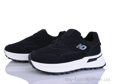 Кроссовки искусственная замша-текстиль черный женщины -, Женские кроссовки оптом