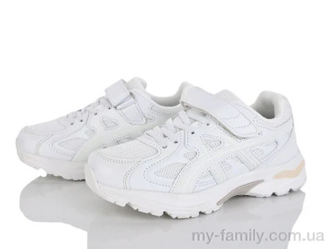 Кросівки штучна шкіра-текстиль білий діти унісекс, Дитячі кросівки оптом