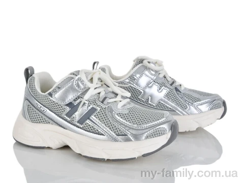 Кросівки штучна шкіра-текстиль сірий діти дівчинка, Дитячі кросівки оптом