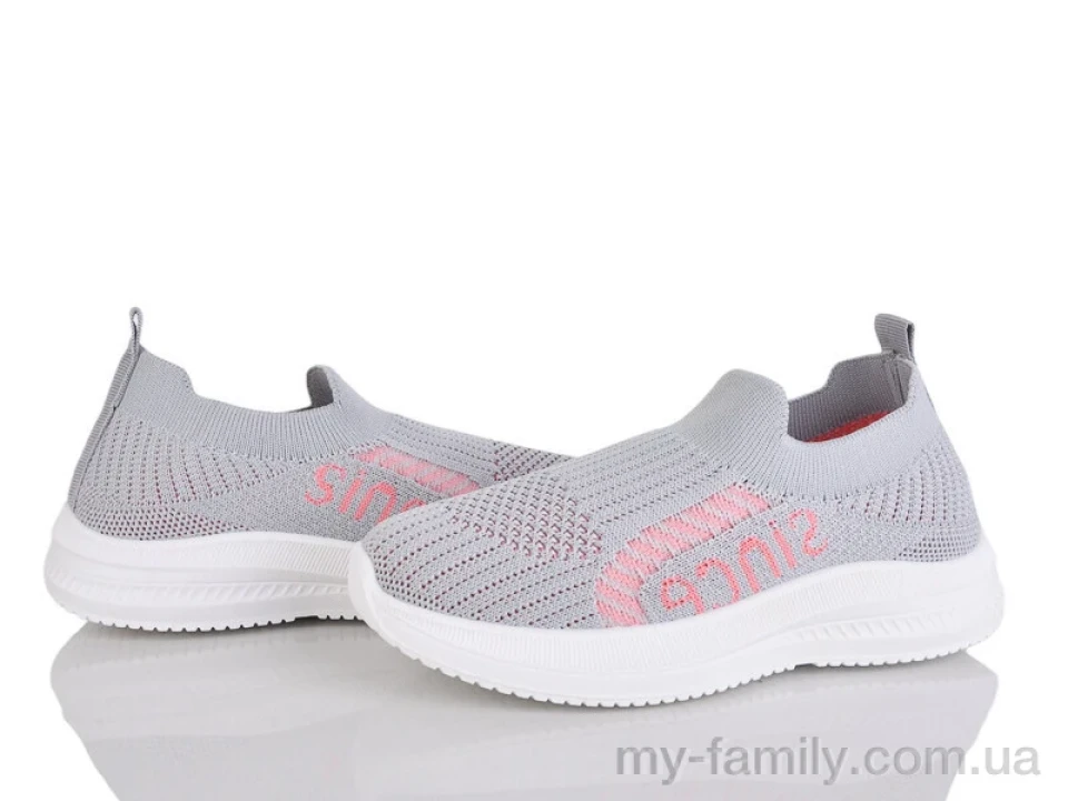 Кросівки текстиль сірий діти дівчинка, Дитячі кросівки оптом