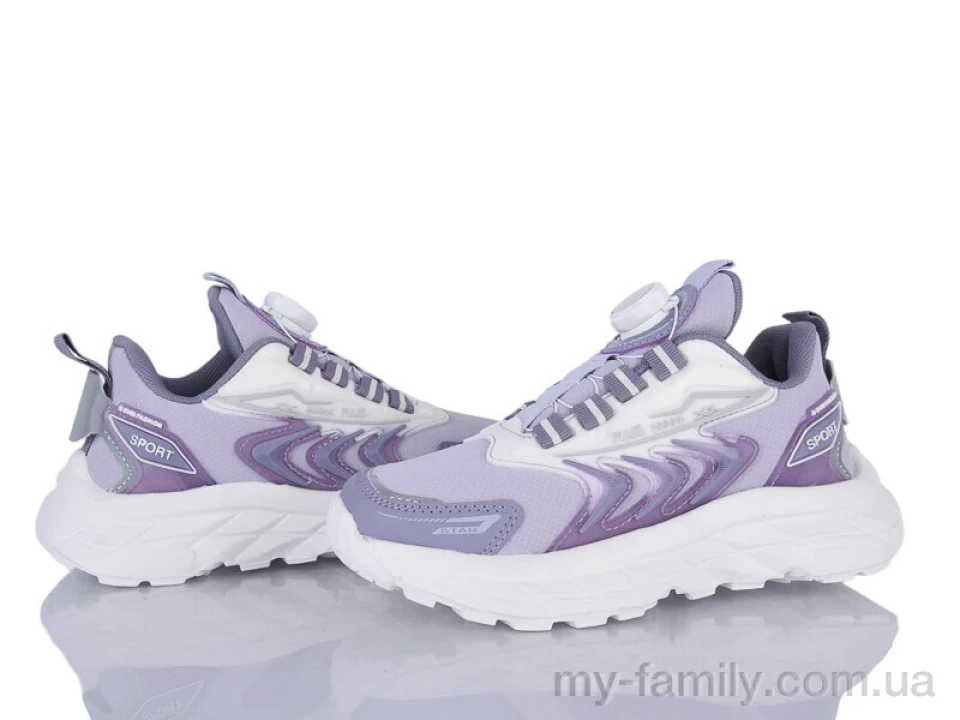 Кросівки штучна шкіра-текстиль фіолетовий діти дівчинка, Дитячі кросівки оптом
