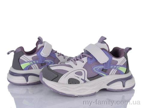 Кросівки штучна шкіра-текстиль фіолетовий діти дівчинка, Дитячі кросівки оптом