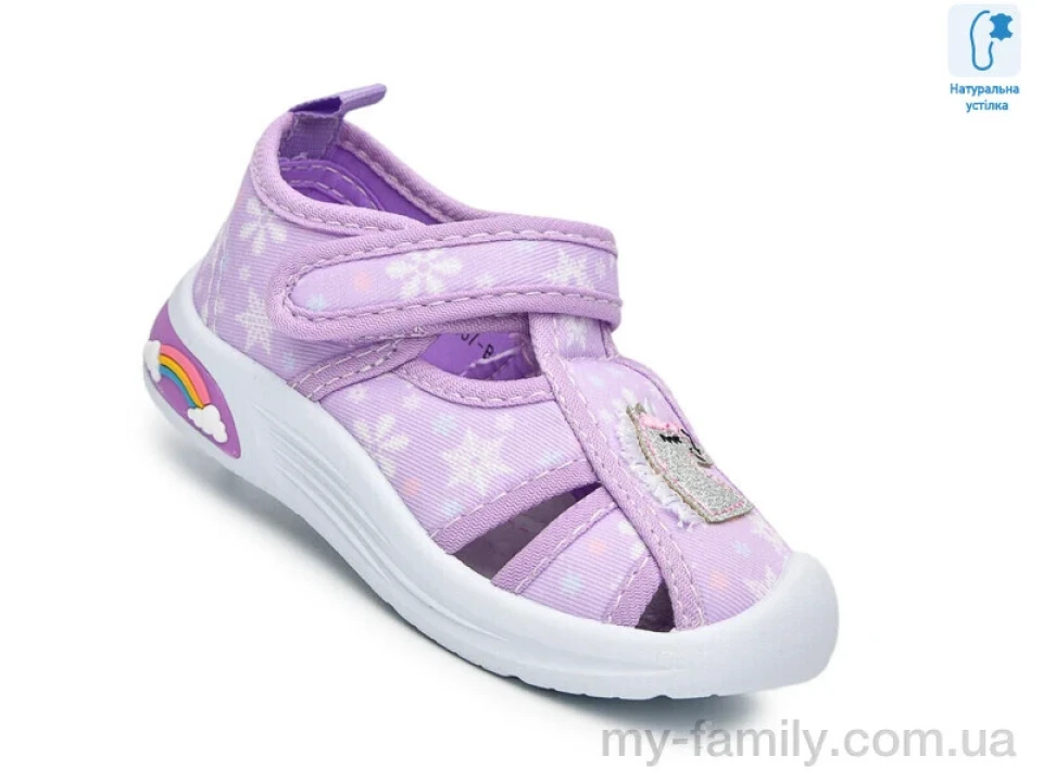 Босоніжки текстиль фіолетовий діти дівчинка, Босоніжки оптом