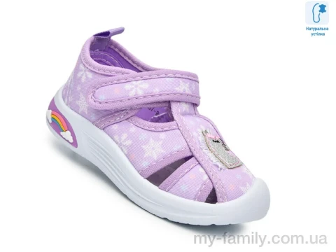 Босоніжки текстиль фіолетовий діти дівчинка, Босоніжки оптом