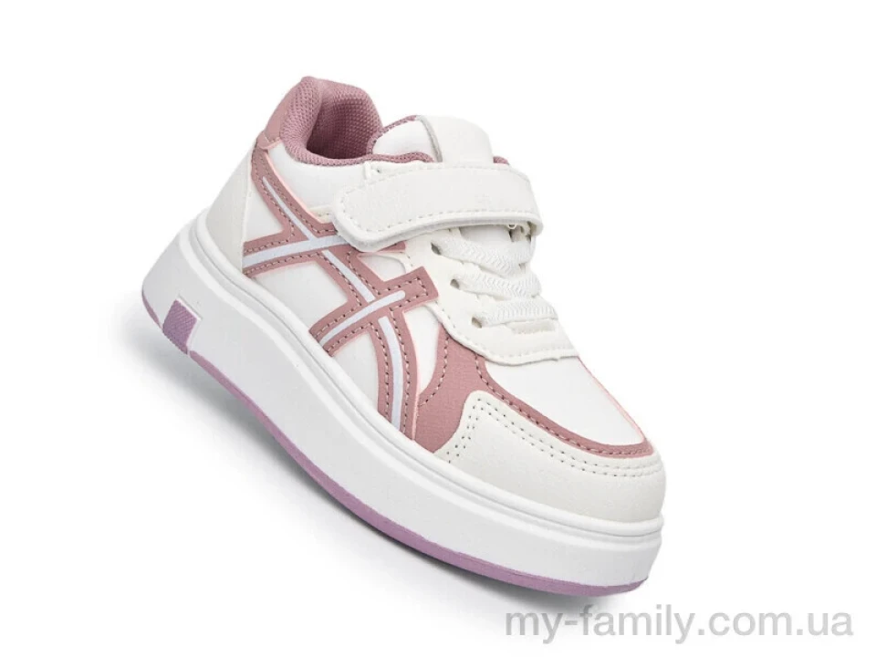 Кросівки штучна шкіра білий діти дівчинка, Кросівки оптом