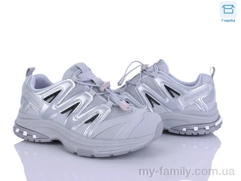 Кросівки штучна шкіра-текстиль сірий жінки -, Жіночі кросівки оптом