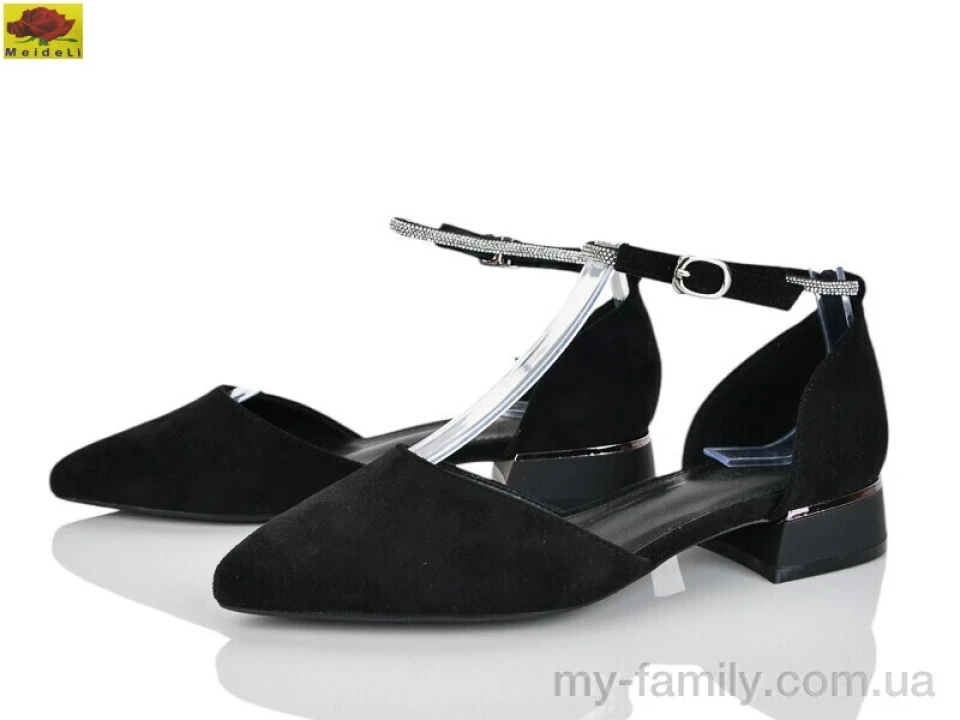 Туфлі штучна замша чорний жінки -, Туфлі оптом