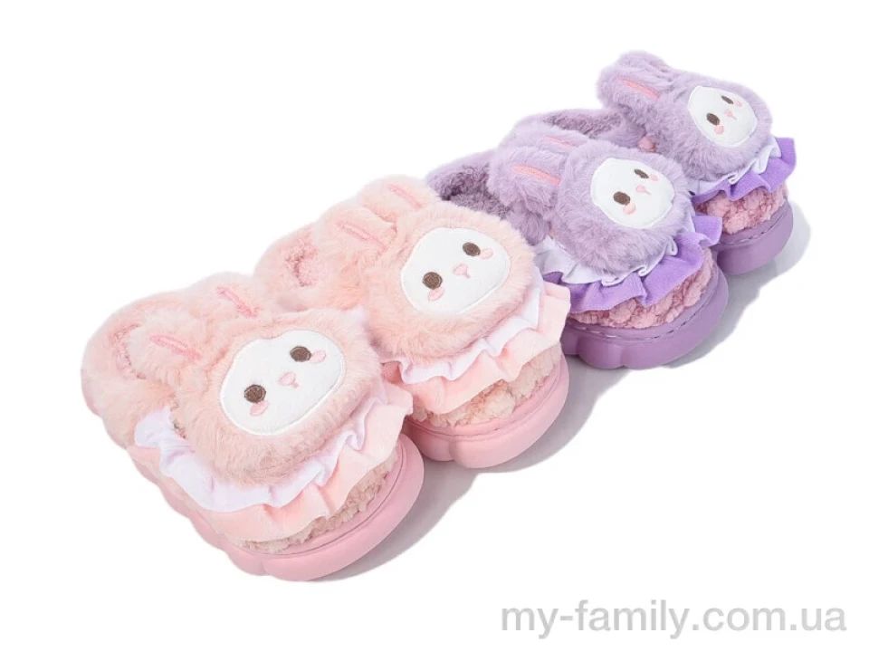 Капці штучне хутро мікс діти дівчинка, Капці оптом